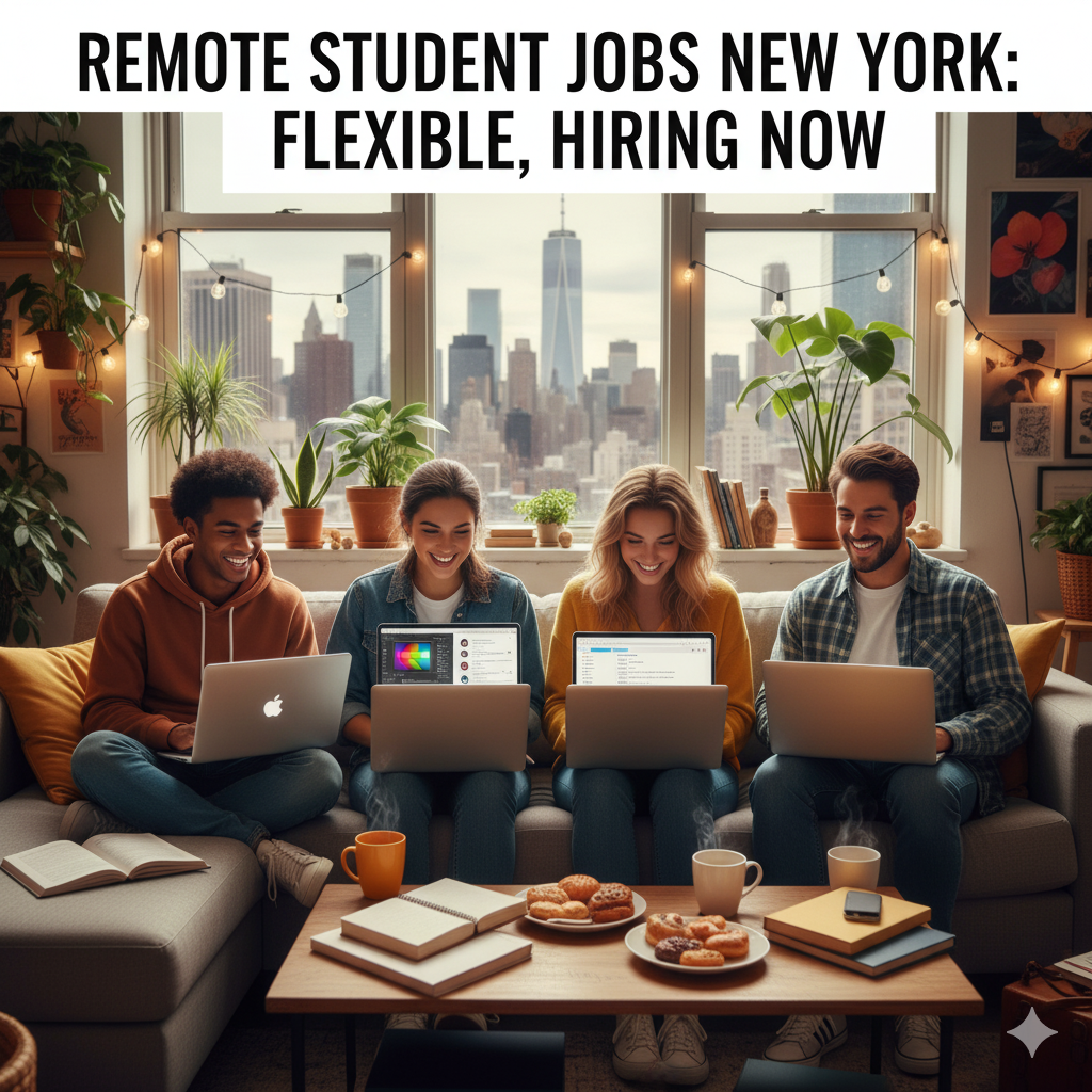 Are there any remote student jobs hiring immediately in New York?