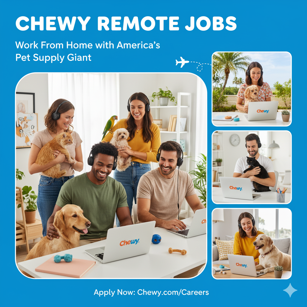 Chewy Remote Jobs: Work From Home with America’s Pet Supply Giant