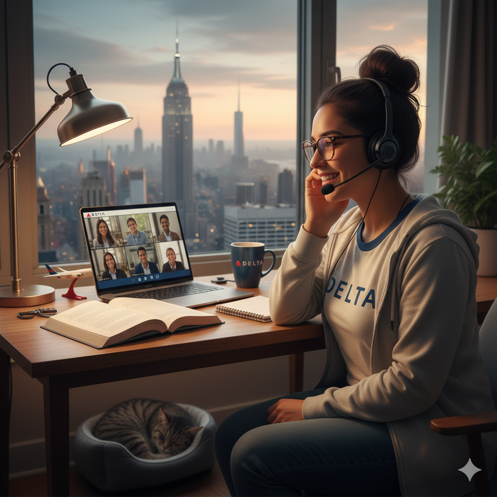 Does Delta offer remote internships or entry-level jobs for students in New York?