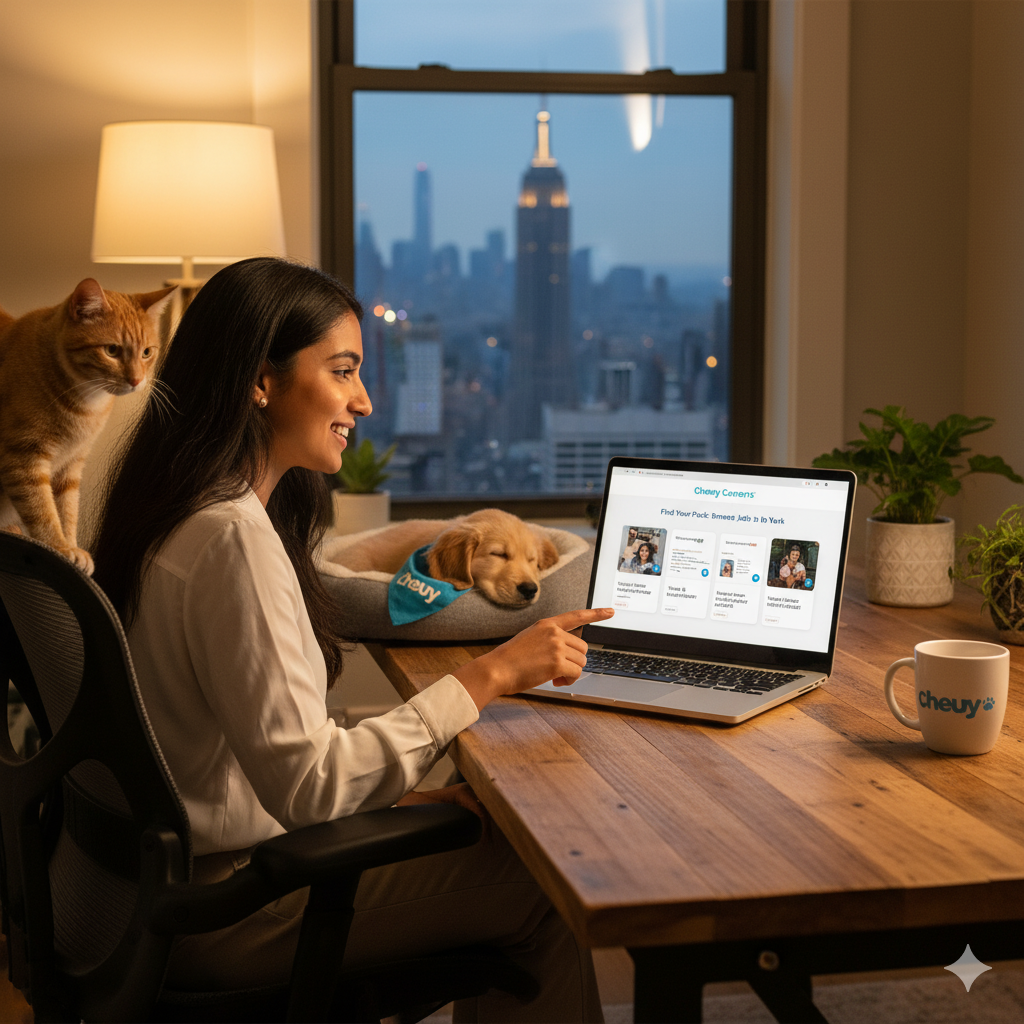 How can I find legitimate Chewy work-from-home jobs near me in New York?