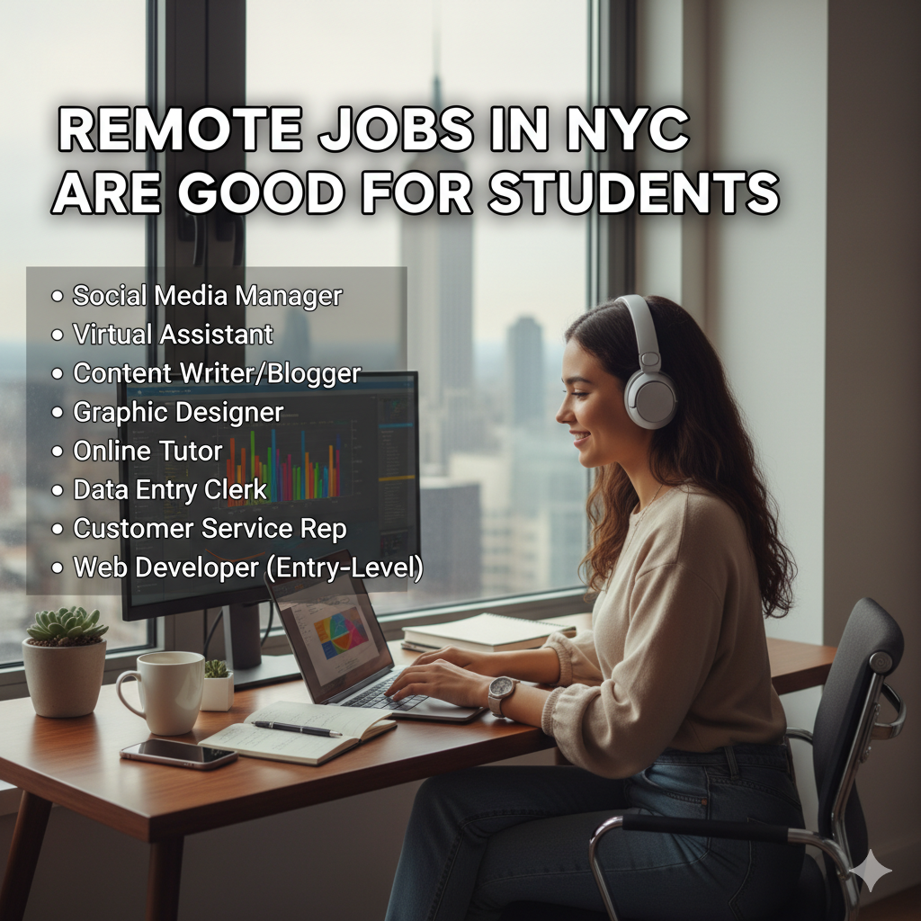 What remote jobs in NYC are good for students?