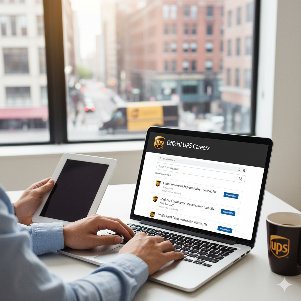 Where can I find legitimate listings for UPS remote jobs in New York?